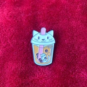 Kitty Boba Pin